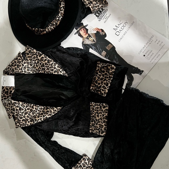 Child's Mac Daddy Costume with Leopard Accents - Picture 2 of 9